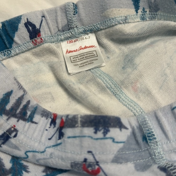 Hanna Andersson Winter Pajamas Sz 6-7 - Picture 5 of 6